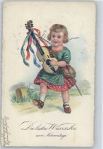 Namenstag - Mädchen Streichinstrument 1930