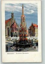 W8500 Nürnberg Schöner Brunnen 1917 AK Nr. 556 Velten Kley, H. Künstlerkarte