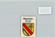 76456 W7554 Kuppenheim - Vignette Wappen Kaffee Hag ca 1920-1940