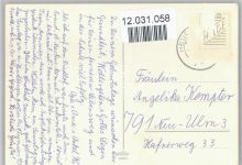 Mädchen mit einer sonnenblume und einem Hund Hilde (Künstler) Künstlerkarte