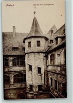 W8800 Ansbach , Mittelfr Hof des Landgerichts ca 1925 AK Gericht