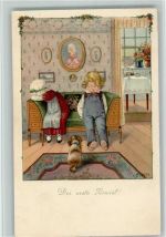 Serie M. Munk 1158 - Der erste Zwist Ebner, Pauli 1918 Künstlerkarte