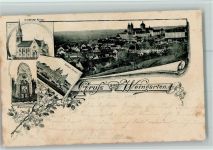 88250 W7987 Weingarten , Württ 1898 - Ortsansicht Evangel. Kirche Kath. Kirche Kaiserstein