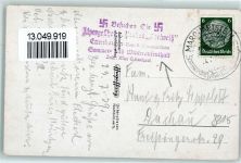 83259 W8211 Ettenhausen - Gasthaus Edelweiß Stempel WK II