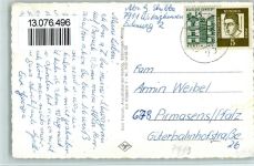 89250 W7913 Witzighausen 1965 Foto AK Siedlung, Schule, gute Erhaltung AK kl. Eckknick