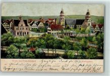 W7290 Freudenstadt Reliefdruck Marktplatz Reliefdruck 1905