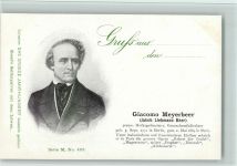 Essers Seifenpulver Werbung - Das Grosse Jahrhundert Serie M Nr. 403 - Kapellmeister Meyerbeer - gute Erhaltung Serie