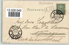 Jugendstil - Mittwoch - sign Fründt 1899 litho Tag