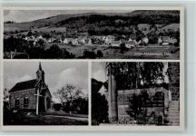 69518 W6941 Abtsteinach 1948 - Kriegerdenkmal, Kirche, Teilansicht, AK