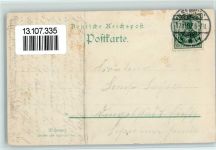 38871 O3705 Ilsenburg 1907 Lithographie Hotel zu den roten Forellen Ruderboote