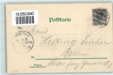 10115 O1193 Treptow 1900 Lithographie Ruderboot Dampfer