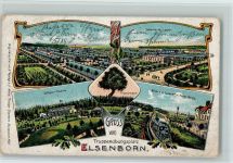Elsenborn Truppenübungsplatz Elsenborn - Eisenbahn Kaserne 1913 Lithographie