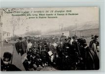 Nr. 654 Reggio Galabria dopo il terremoto 1908 - Eisenbahn Erdbeben