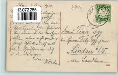 93413 W8490 Cham , Oberpf 1910 - Straßenbild von oben gesehen, gute Erhaltung AK