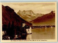 Chillon Chateau Nr. 610 Carte Postale Lumineuse Propaga AK HGL