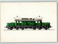 Lok E 94 - Zeichnung Swoboda Lokomotive Künstlerkarte