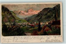 39100 Bozen Bolzano Künstlerkarte Gries Rosengarten sign. Reisch