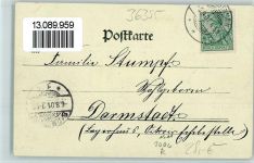 36355 W6424 Crainfeld 1901 Gebrauchsspuren Gasthaus zur Krone AK