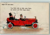 Mann Zylinder Cabrio Fahrer HGL Gebrauchsspuren