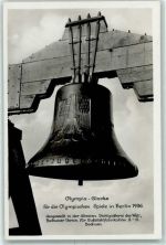 Olympia Glocke 1936 AK Olympiade 1936 Foto AK