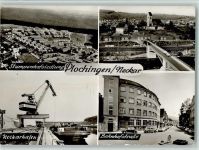 73207 W7310 Plochingen - Bahnhofstraße Neckarhafen Luftaufnahme Stumpenhofsiedlung