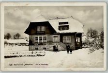 79837 W7822 Häusern , Schwarzw - Cafe-Gasthaus Albtalblick Skilangläuferin Winter