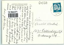 64560 W6086 Erfelden - Gasthaus Forsthaus Kühkopf