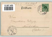 76661 W7522 Philippsburg , Baden 1899 - Denkmal Gesamtansicht vor 100 Jahren 2-Bildaufnahme