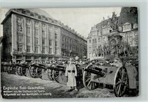 O7000 Leipzig Englische Feld Geschütze - Marktplatz Deutsches Heer WK I Gebrauchsspuren