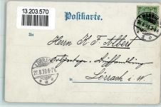 68159 W6800 Mannheim Lithographie / Künstlerkarte Der Lorenz Schirm Rathaus Litfaßsäule Sign Fuchs