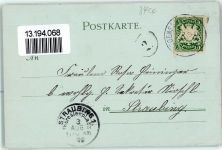 93047 W8400 Regensburg 1899 Lithographie / Mondschein Dom St. Peter