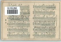 Zürich Lithographie Gebrüder Tietz, Buchdruckerei, Schipfe 4 - Rückseite Kalender 1898 AK - Geschichte KEINE AK