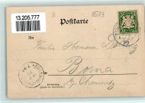 91278 W8573 Schüttersmühle 1899 Künstlerkarte Gruss aus - sign Hans Braun