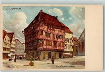 W6950 Mosbach , Baden Palmsches Haus sign Mutter Velten Lithographie