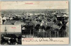 79336 W7834 Herbolzheim , Breisgau 1909 Gebrauchsspuren Kirche