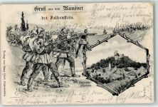 93167 W8411 Falkenstein , Oberpf 1904 - Bayerische Infanterie Soldaten Burgruine