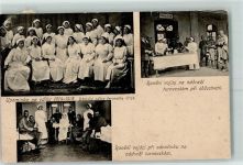 Upominka na valku AK Krankenschwestern Rotes Kreuz AK Lazarett WK I 1918