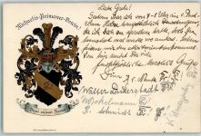 W3300 Braunschweig Michaelis Primaner Verein AK Studentenwappen 1913 Lithographie