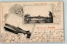 24376 W2340 Kappeln , Schlei 1900 - Kappeln im Jahre 1845