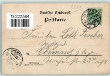O8800 Zittau Vorläufer Druck 1890-1895 Rathaus K. Postamt Park Vorläufer Lithographie