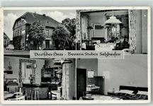 21376 W2125 Salzhausen , Lüneburger Heide Gebrauchsspuren Deutsches Haus Bavaria Stuben