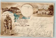 01904 O8501 Weifa 1905 Prägedruck Schule zu Rachlau Porträt Johann Heinrich Pestalozzi Schule zu Weifa