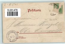 01904 O8501 Weifa 1905 Prägedruck Schule zu Rachlau Porträt Johann Heinrich Pestalozzi Schule zu Weifa