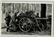 Feuerbereites Feldgeschütz Unser Reichsheer Fotograf Tellgmann Artillerie WK II Foto AK