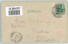 W6000 Frankfurt am Main Eschenheimer Turm Luna Nr 56 HGL 1903 Lithographie / Mondschein
