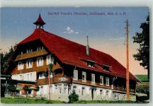 78141 W7741 Schönwald im Schwarzwald 1918 Gebrauchsspuren Gasthaus Pension Hirschen