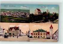 87719 W8948 Mindelheim - Marktplatz Rathaus Mindelburg Siegeshalle östl. Eingang