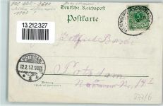 38820 O3600 Halberstadt 1897 Lithographie Gruss aus - Spiegelstraße , Militär Parade