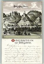 55743 W6580 Idar-Oberstein 1899 Lithographie Schloss