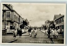 26486 W2946 Wangerooge , Nordseebad - Zebeliusstraße Hotel Fresena Litfaßsäule Fahne